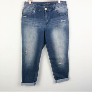 CHICO’S | Platinum Ultimate Fit Glitter Crop Jeans Women’s Vanity Size 1.5